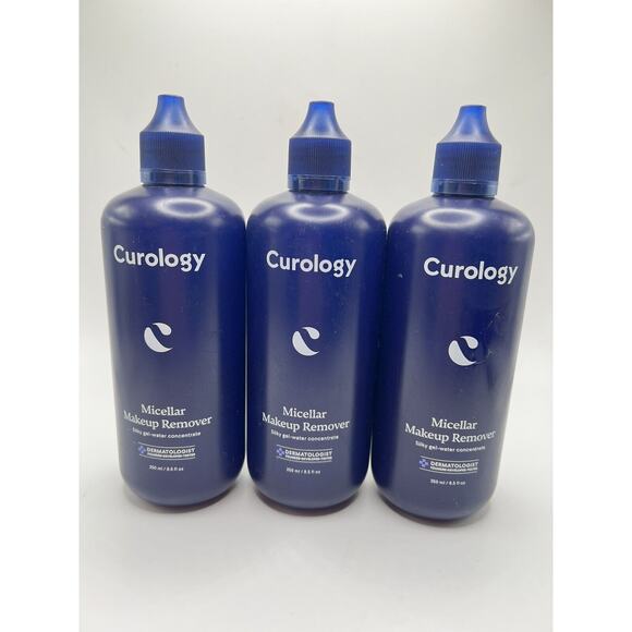Curology Micellar Makeup Remover Silky Gel-Water Concentrate, 8.5 fl oz ea, 3 Ct - Picture 1 of 4